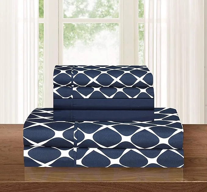 World-Class Elegant Comfort Luxury Softest and Coziest 6-Piece Bed Sheet Set Wrinkle Selected