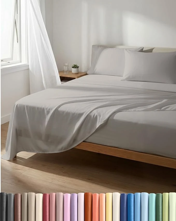 Innovative Lightweight 4 Piece Bed Sheet Set Full Size Breathable