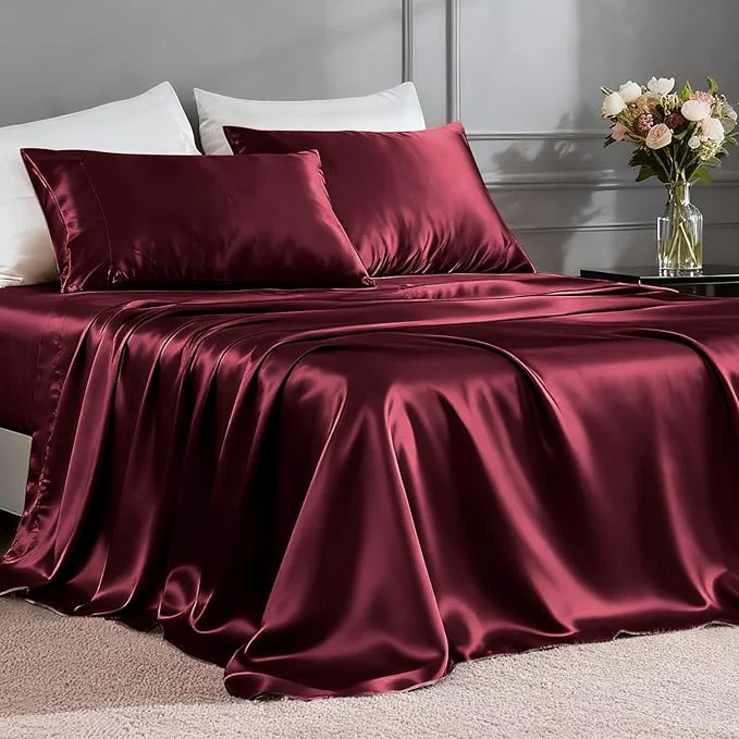 Fast FreshCulture Satin Sheets Twin XL Bed Set Exclusive