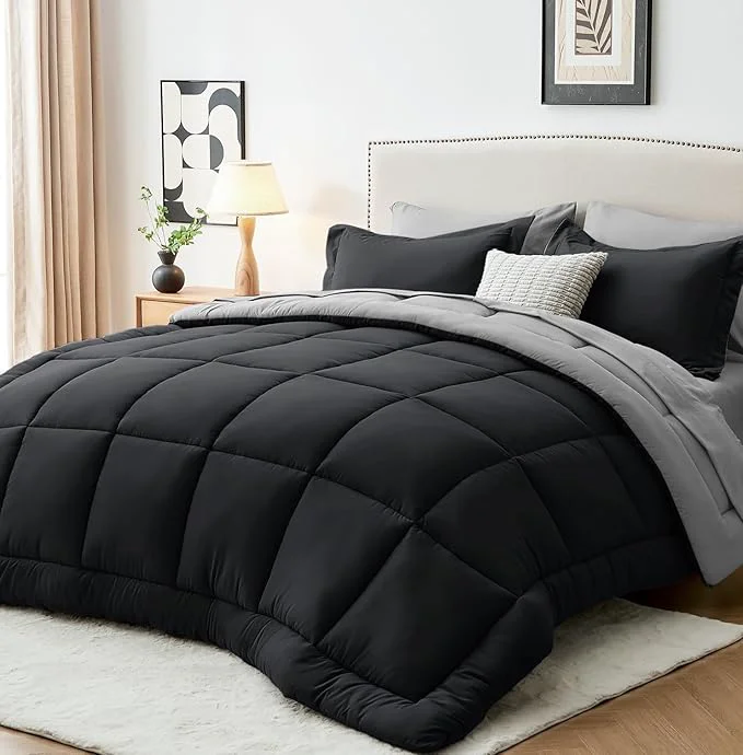 Genuine Sasttie California King Comforter Set 7 Pieces Cal King Bed in a Bag Complete Enhanced