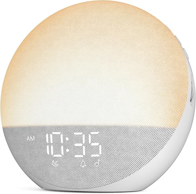 Luxury Sunrise Alarm Clock White Noise Machine Natural Wake Up Light Top-Quality