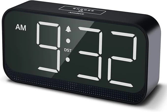 Dependable Acedeck Battery Operated Digital Clock Cordless Small Alarm Clock Innovative