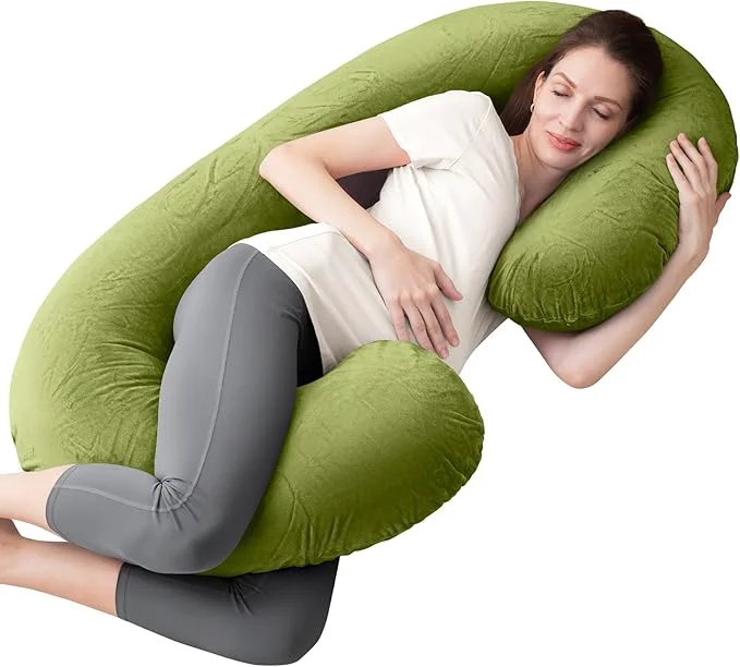 Pure 1 MIDDLE ONE Pregnancy Pillow C Shaped Full Body Pregnant Women Sleeping Pillow Prestigious