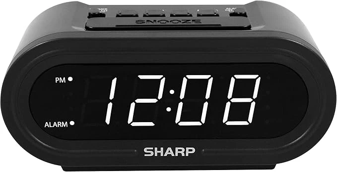 Eco-Friendly Sharp Digital Alarm with AccuSet High-Performance