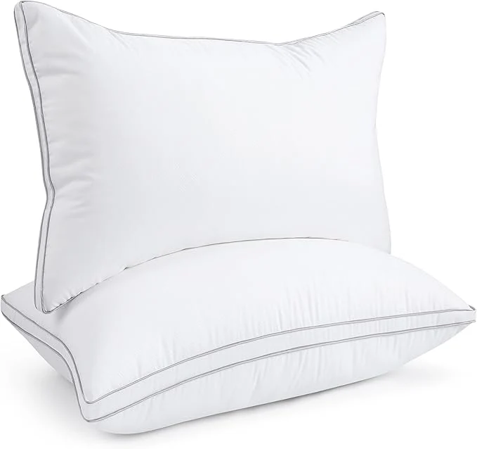 First-Class viewstar Bed Pillows Set of 2 Hotel Quality Cooling Down Gusseted Certified