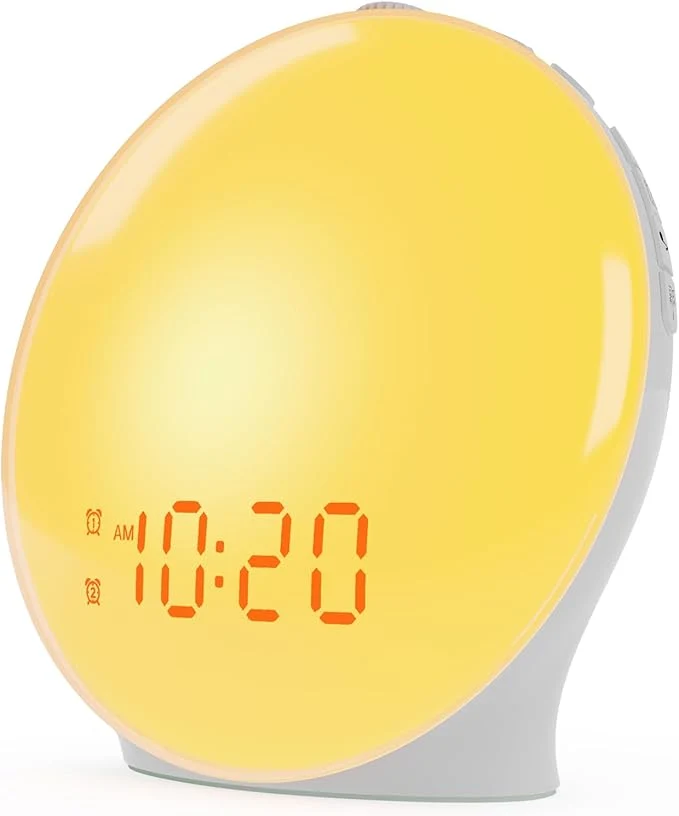 Original Design Wake Up Light Sunrise Alarm Clock Sophisticated