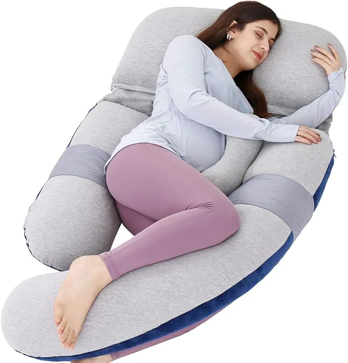 Stylish AS AWESLING 60in Full Body Pillow Nursing Maternity and Pregnancy Pillow Breathable