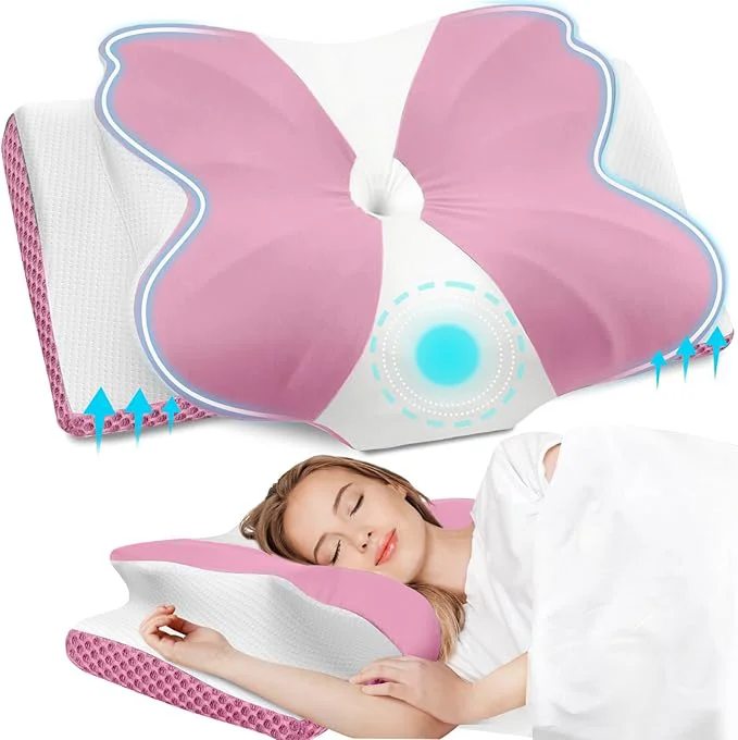 Smooth CloudBliss Cervical Memory Foam Pillow Original Design