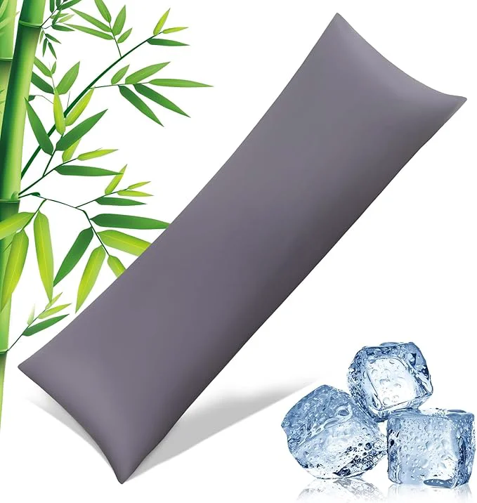 Comfortable Body Pillowcase with Zipper Cooling Viscose from Bamboo Zippered Pillowcases Premium