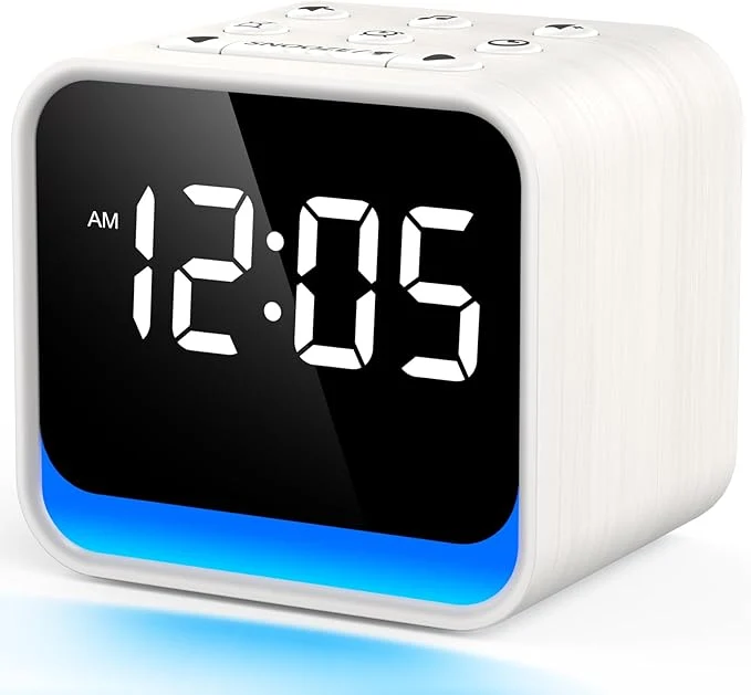 Relaxed HOUSBAY Wooden Sound Machine Alarm Clock Classic