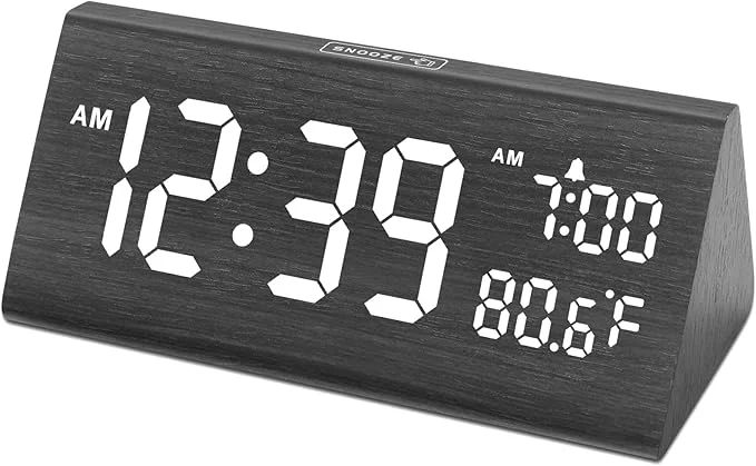 Detailed DreamSky Wooden Digital Alarm Clock Superior