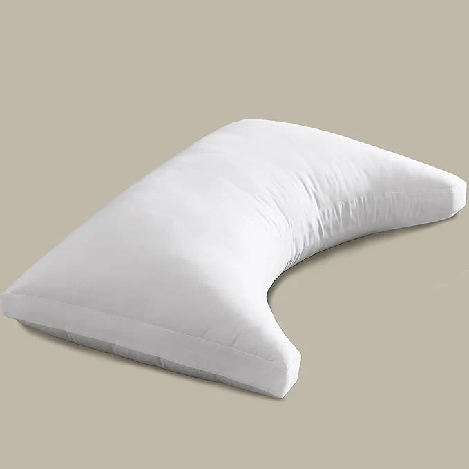 Fast ACCURATEX Side Sleeper Pillow for Side and Back Sleepers- Cotton Cover Smart