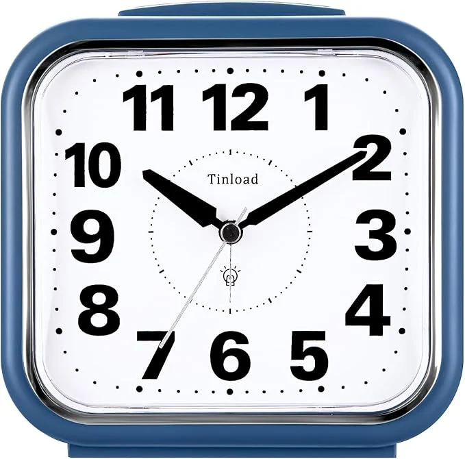 Soft Tinload 5.5 Large No Ticking Analog Alarm Clock Silent Readable Original