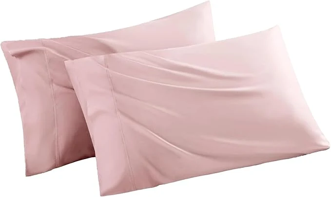 Classic Pillowcases Queen Size 2 Pack Cooling Pillow Cases Long-Lasting