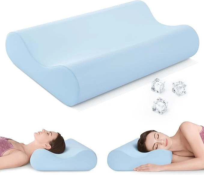 Authentic AM AEROMAX Queen Size Soft Contour Memory Foam Pillow Cervical Pillow Efficient