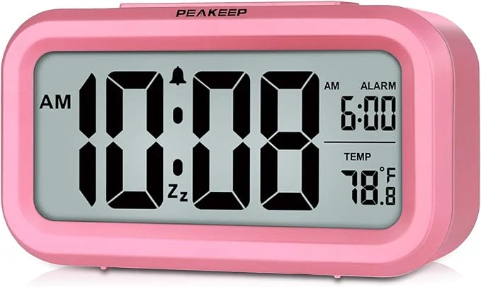 World-Class Peakeep Night Light Alarm Clock Battery Operated First-Class