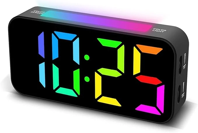 Soft Topski Loud Alarm Clocks for Bedrooms Heavy Sleepers Plug-in Digital Bedside Excellent