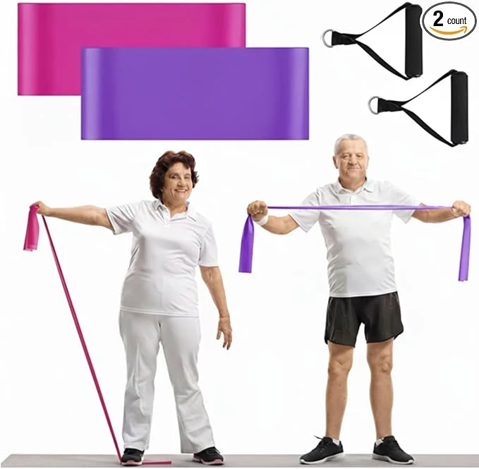 Healthy 2 Pcs Resistance Band with Handles Chair Exercise Equipment Prestigious