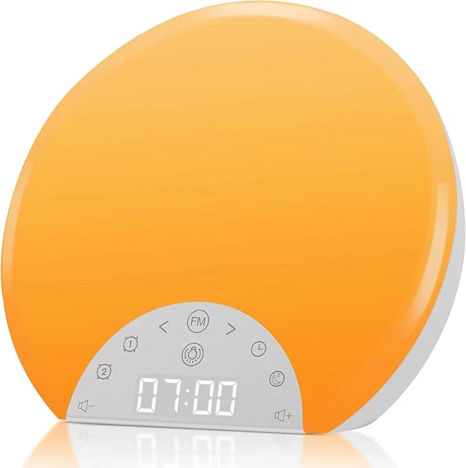 Versatile ANTDALIS Sunrise Alarm Clock Wake Up Light Detailed