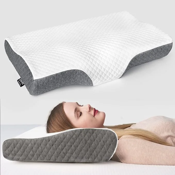 Functional ZAMAT Memory Foam Pillow for Neck Pain Relief Adjustable Ergonomic Cervical Premium Material