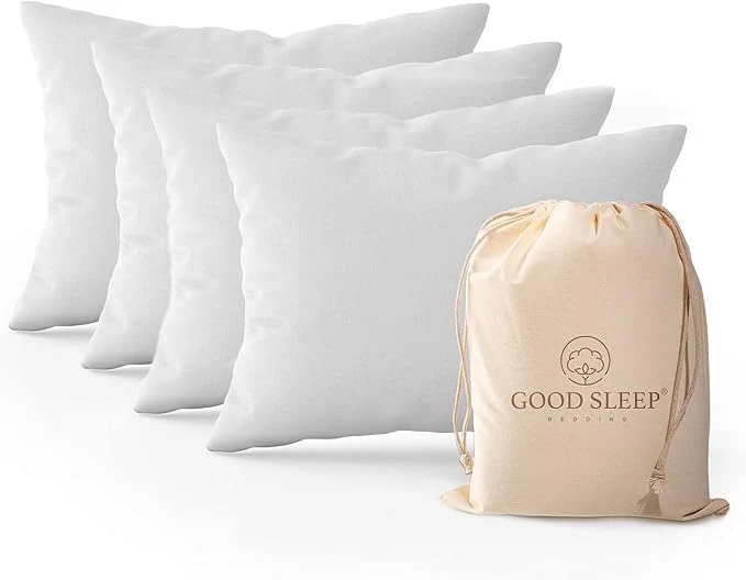 Sustainable Set of 4 Pillow Cases King 800 TC Egyptian Cotton Silky Soft Sateen World-Class