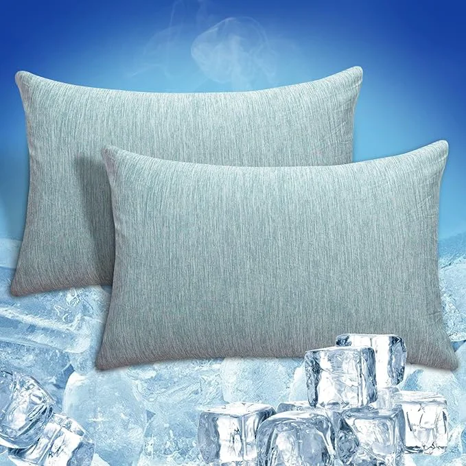 World-Class CHOSHOME Cooling Pillow Cases Zipper Pillow Covers Q-Max 0.45 Zippered Luxury