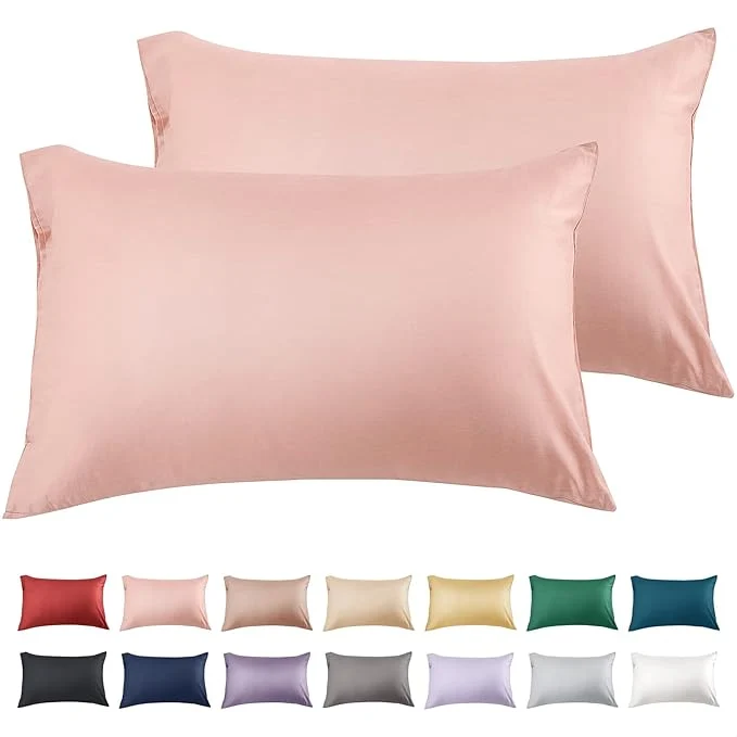 Environmentally Friendly Warmstar Cotton Pillow Cases Queen Size Set of 2 600 Thread Count Pillowcases Green