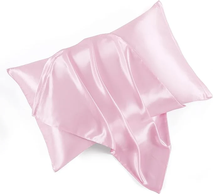 Prestigious Satin Pillowcases with Zipper （20×30） Queen Size Pillowcases Set of 2 Sustainable
