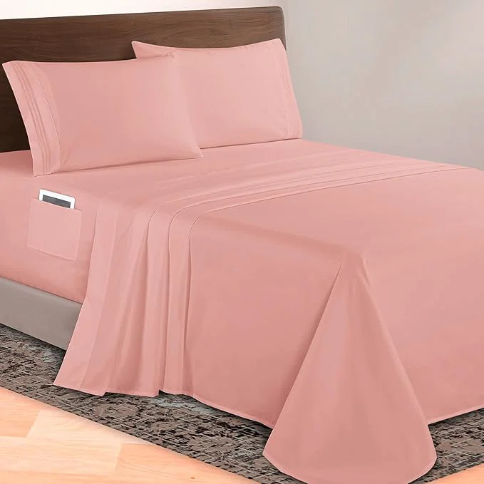 Elegant Comfort Luxurious 1500 Premium Hotel Quality Microfiber 4-Piece Sheet Elite