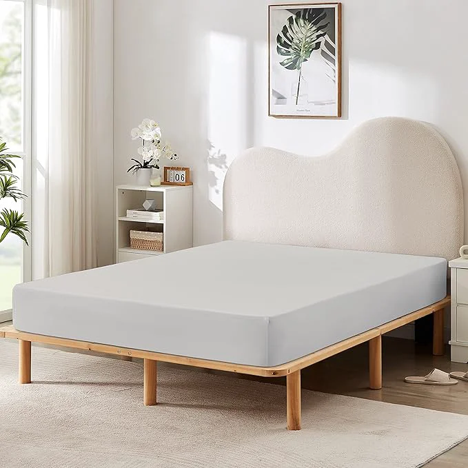 Quality HBHLFZ King Fitted Sheet Only Soft Breathable Bottom Sheet Efficient