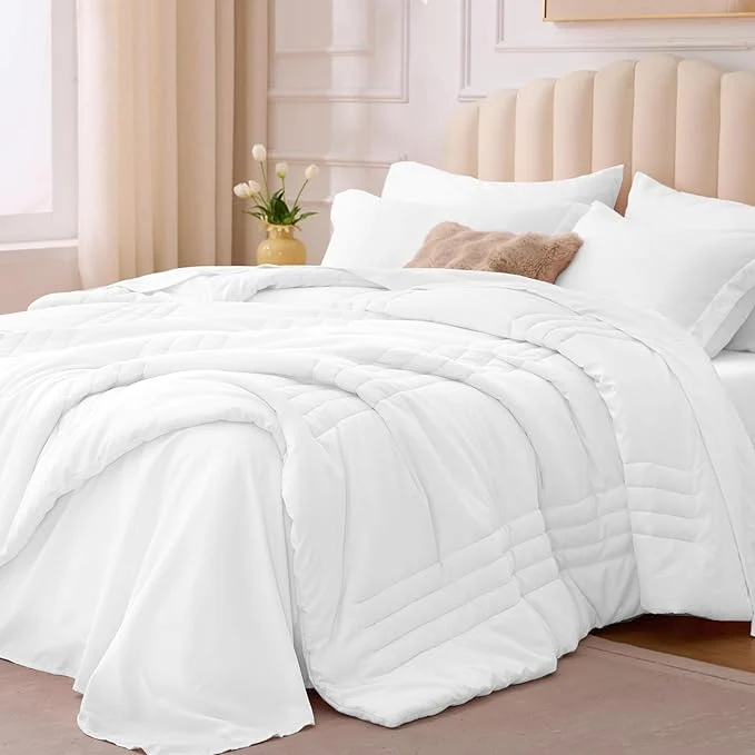 Optimized Twin XL Comforter Set White High-End