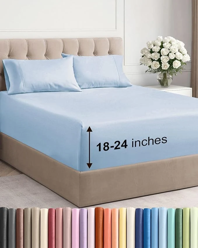 High-Quality Extra Deep King Sheet Set Lightweight