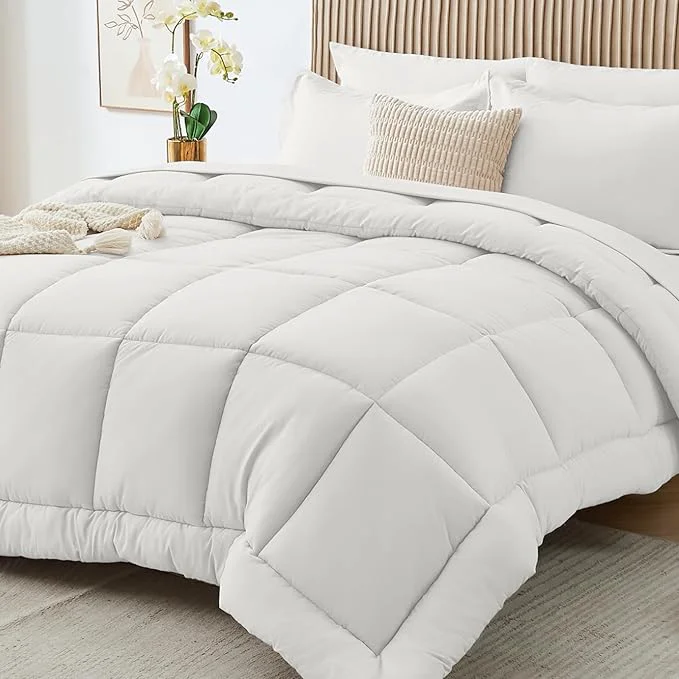 Specialty Sasttie King Size Comforter Set 7 Pieces Bed in a Bag King Complete Bedding Convenient