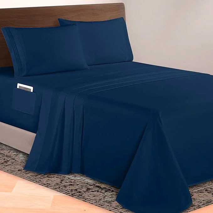 Outstanding Elegant Comfort Luxurious 1500 Premium Hotel Quality Microfiber 4-Piece Sheet Recyclable