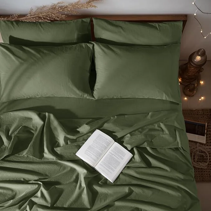 Original Design LBRO2M Pure Linen Sheet Set Deep Pocket Up to 16 Bed Sheets Sets World-Class