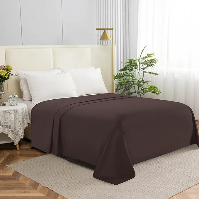 Refined Elegant Comfort Premium Hotel Quality 1-Piece Flat Sheet Luxury Softest 1500 Modern