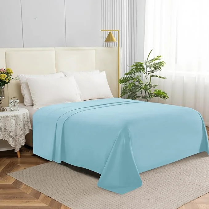 Outstanding Elegant Comfort Premium Hotel Quality 1-Piece Flat Sheet Luxury Softest 1500 Exceptional