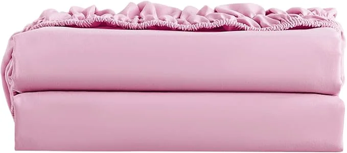 Modern FreshCulture King Fitted Sheet Only 2 Pack Pure