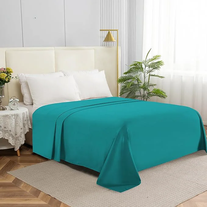 Elegant Comfort Premium Hotel Quality 1-Piece Flat Sheet Luxury Softest 1500 Sustainable