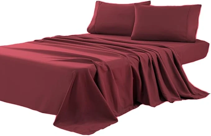 Top-Quality Kingnex Oversized King Flat Sheet 132×110 Lightweight