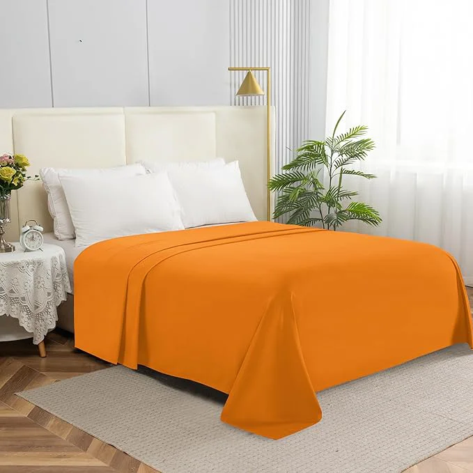 Natural Elegant Comfort Premium Hotel Quality 1-Piece Flat Sheet Luxury Softest 1500 Exceptional