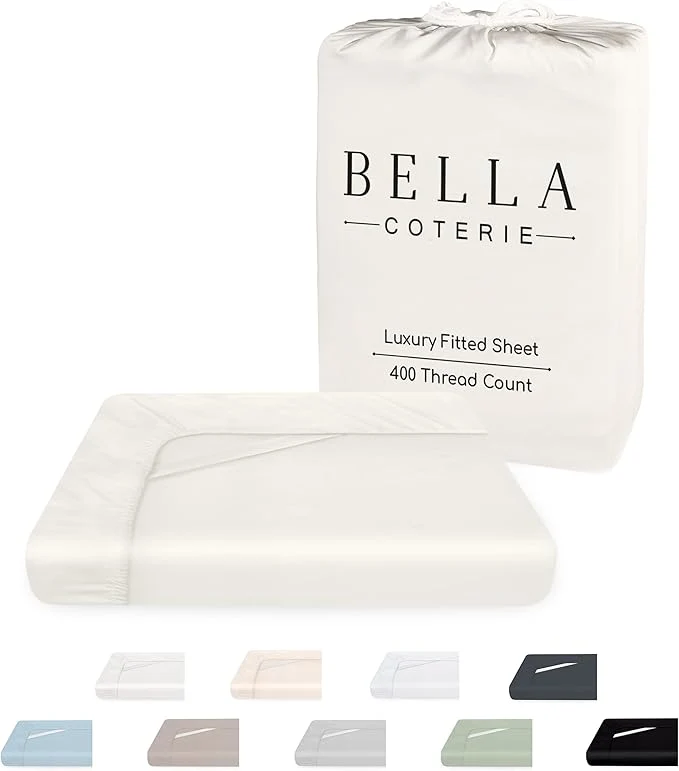 Minimalist Bella Coterie Cal King Size Fitted Sheet Only Luxury Bamboo Viscose Optimized