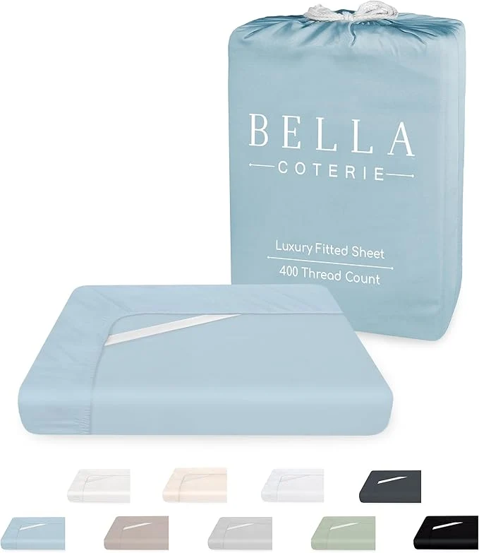 High-End Bella Coterie California King Size Fitted Sheet Only Luxury Bamboo Viscose Environmentally Friendly