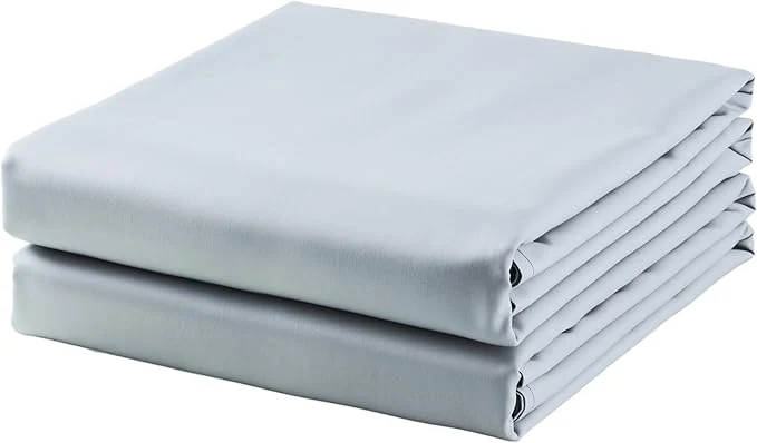 Smooth 2-Pack Cotton Twin Flat Sheet Only 600 Thread Count Egyptian Cotton Top Soft