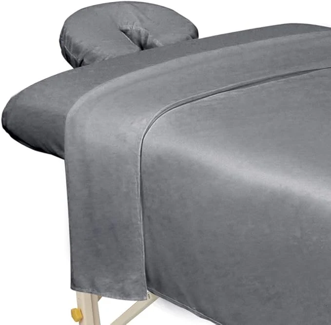 Flexible ForPro Professional Collection Premium Microfiber 3-Piece Massage Sheet Set Modern