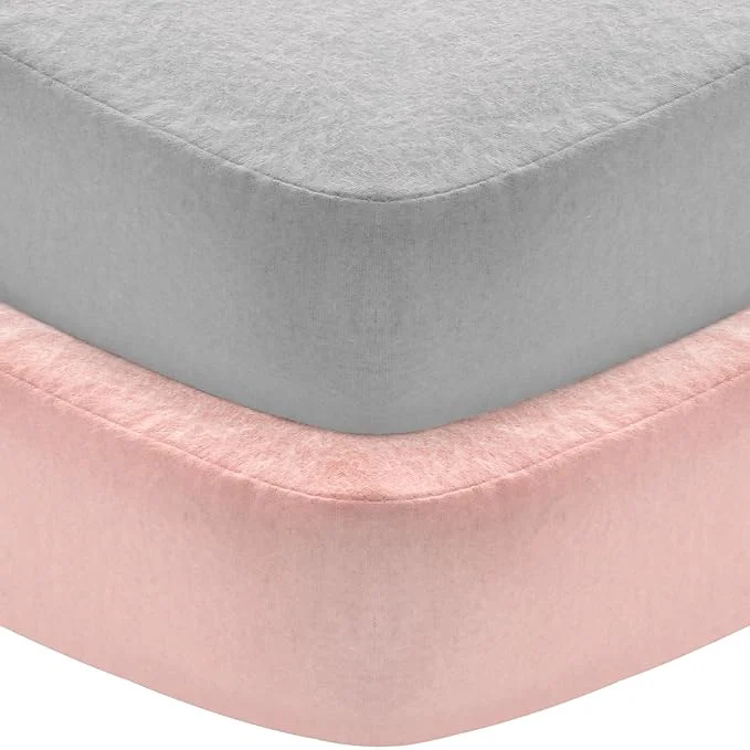 Versatile Flannel Crib Sheet 2 Pack Cotton Flannel Heavenly Soft Fitted Sheet Secure