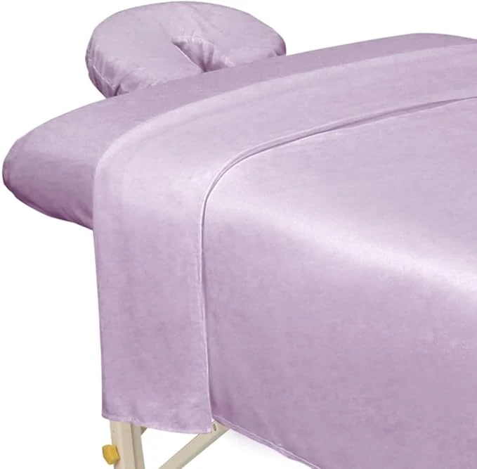 Certified ForPro Premium Microfiber 3-Piece Massage Sheet Set English Rose Ultra-Light Sophisticated