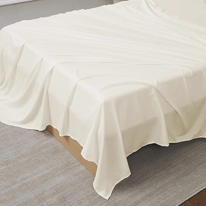 Environmentally Friendly Sweet Home Collection Queen Flat Sheet Fashionable