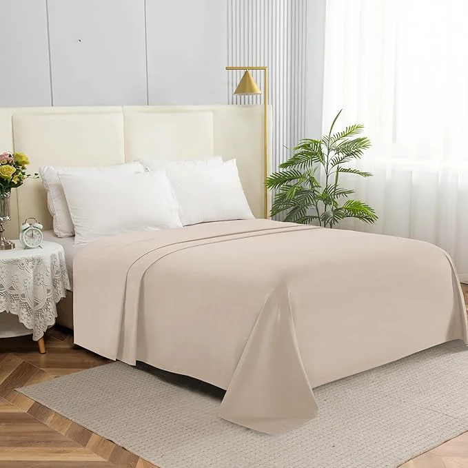 Efficient Elegant Comfort Premium Hotel Quality 1-Piece Flat Sheet Luxury Softest 1500 Trendy