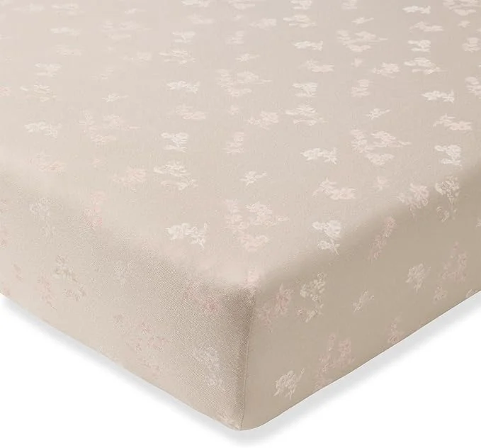 Refined Burt’s Bees Baby Essential Organic Cotton Fitted Crib Sheet Breathable High-Grade
